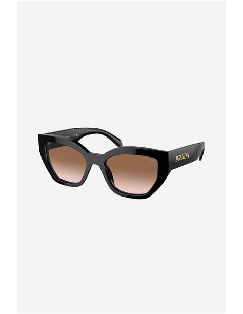 prada 0pr a09s|Prada PR A09S 1AB0A6 53 Black Sunglasses .